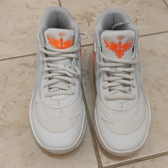 Puma MB.02 Gorange High Top Athletic Shoes Sneakers Flame Fire Size 8 - Picture 2 of 14